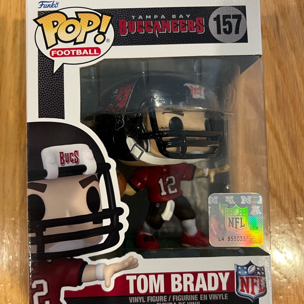 NFL Bucs Tom Brady Funko Pop! Vinyl Figure #157 New